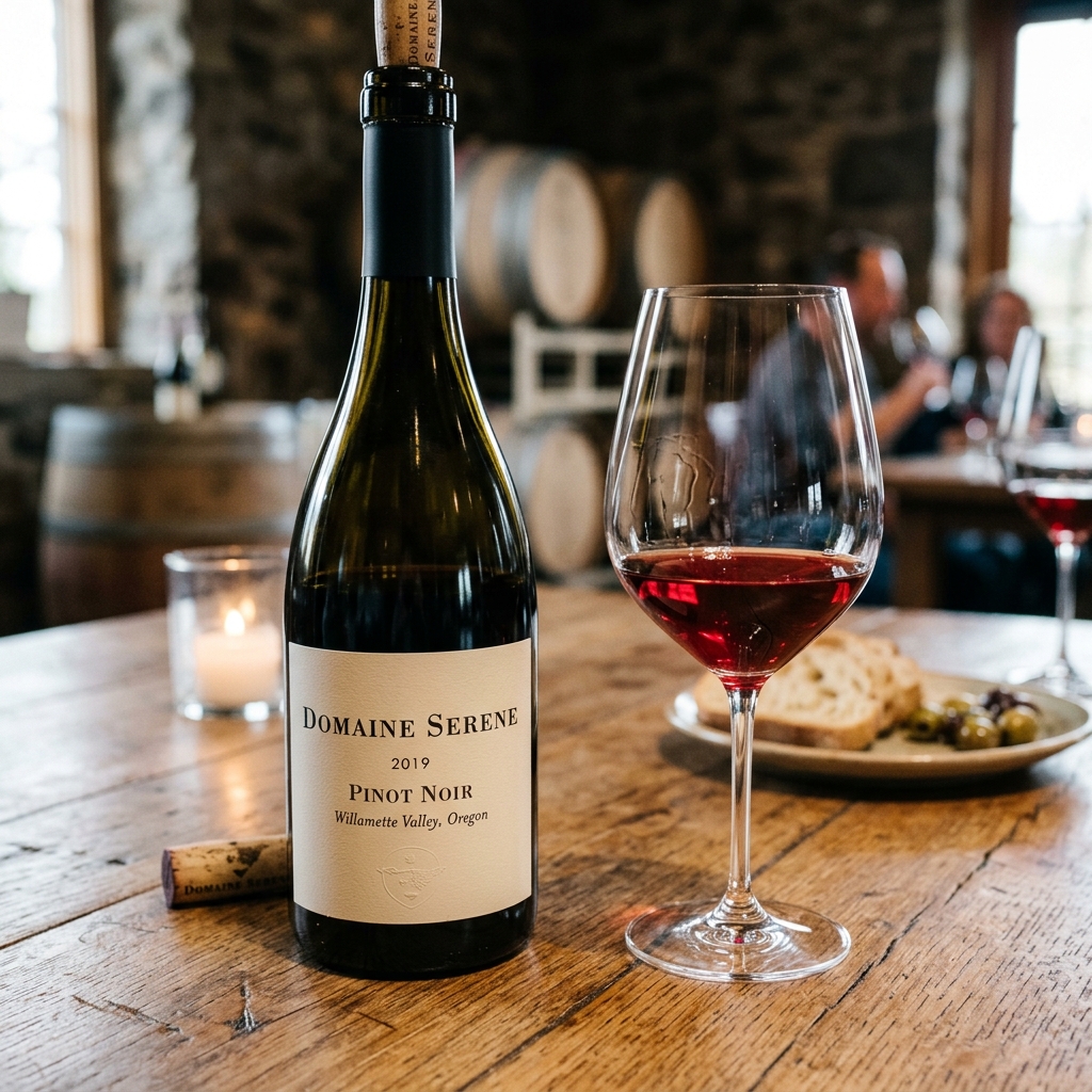 Pinot Noir servido delicadamente